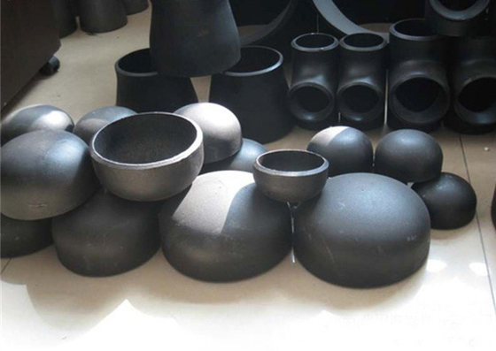 Vernik boyalı Dikişsiz Hdg Karbon Çelik Boru Kapağı Siyah 1/2&quot;-72 inç