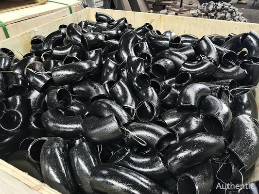 Boru Hattı Kurulumu için Karbon Çelik Dirsek 45 90 Derece Alın Kaynaklı Dirsek