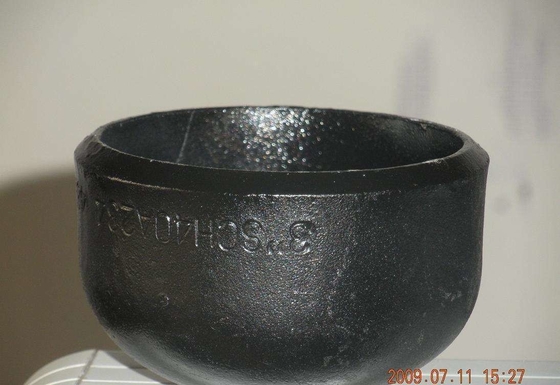 SCH10 Galvanizli Karbon Çelik Boru Kapağı Kumlama Siyah Boya SCH20 SCH30 SCH40