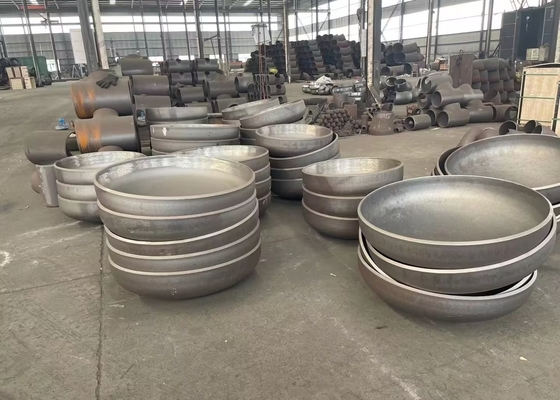 WPHY60 WPHY52 Çelik Boru Kapakları Kaynaklı DIN28011 Oval Bombeli