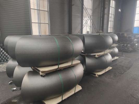 Astm A234 Wpb B16.9 Sch40 Cs Karbon Çelik Dirsek Alın Kaynaklı Anti Pas Boyama