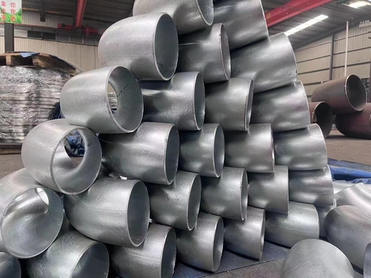 Astm A403 / A403m Çelik Kaynak Dirsekleri Wp304 Wp316 Uzun Yarıçap 6 İnç Sch80