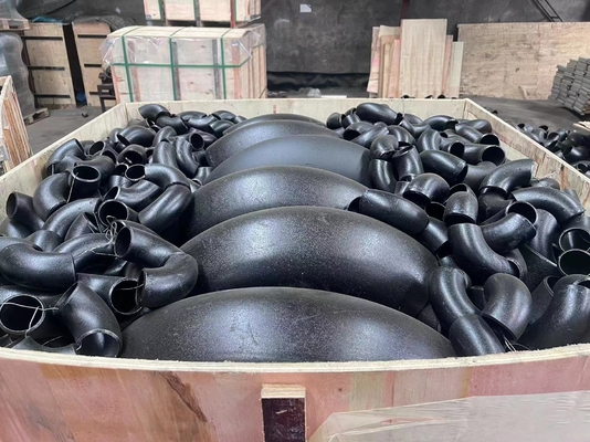 426mm Alın Kaynaklı Dirsek Gost En10253-2 Astm Standart Kumlama Siyah Boyama