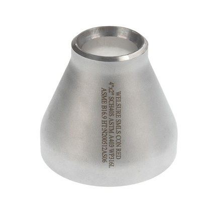 ISO PED 2-25mm Kaynaklı Boru Ek Parçaları 2 &quot;X4&quot; 304 316L Ss Konsantrik Redüktör