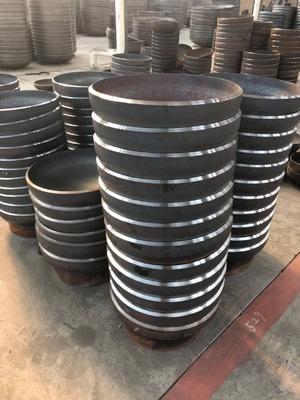 WPHY60 WPHY52 Çelik Boru Kapakları Kaynaklı DIN28011 Oval Bombeli