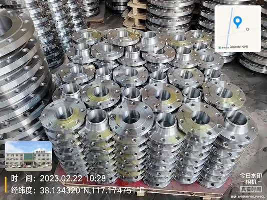 600lb Karbon Çelik Flanşlı Konstrüksiyon Boru Ek Parçaları Üzerinde Kayma