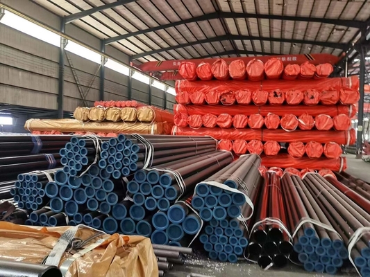 Uzunluk 5m - 14m Astm Dikişsiz Boru Ek Parçaları API5l A106 A53 Gr.B Dia 21.3MM - 762MM
