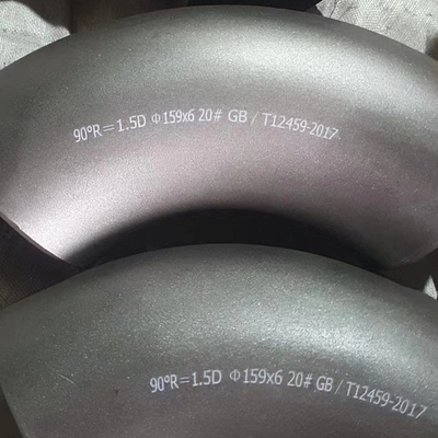 LR 90° 45° 180° Boru hattı sistemi için karbon çelik dirseği ASTM A234 WPB