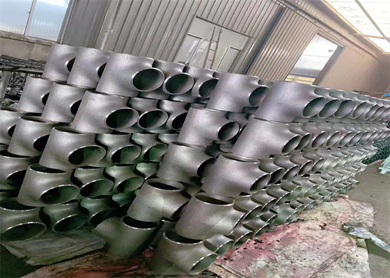 Asme B16.9 Sch40 Karbon Çelik Düz Tee Astm A 234 Wpb Alın Kaynağı