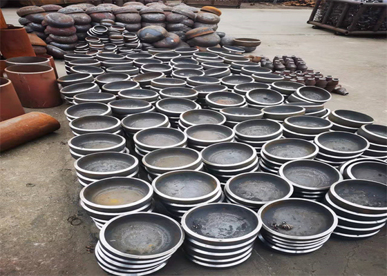 WPHY60 WPHY52 Çelik Boru Kapakları Kaynaklı DIN28011 Oval Bombeli