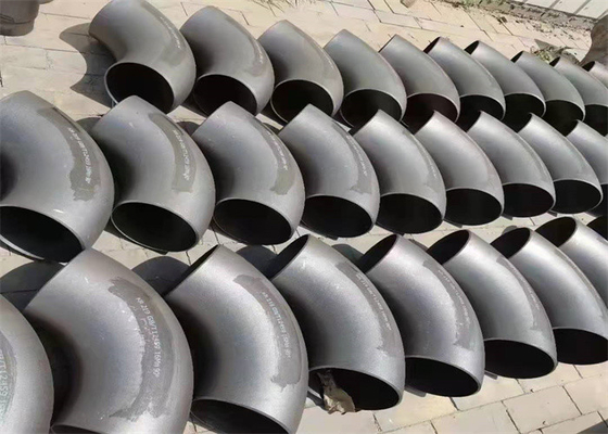 90 Derece Dövme Çelik Dirsek 8 İnç ASTM A860 WPHY 60 Siyah Yağ Galvanizli