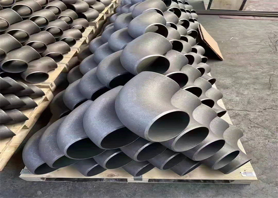 90 Derece Dövme Çelik Dirsek 8 İnç ASTM A860 WPHY 60 Siyah Yağ Galvanizli