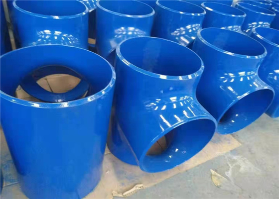 ASME B16.9 Karbon Çelik Tee Azaltma DIN 2615 Alın Kaynaklı Anti Pas Yağı