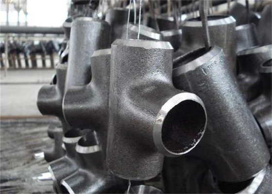 Düz Azaltma ASME B16.9 Tee Sıcak Galvanizli A234 WPC 2 İnç