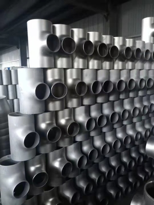 ASTM A234 Paslanmaz Çelik Tee Sch40 Sch80 50mm 100mm 1000mm Kumlama