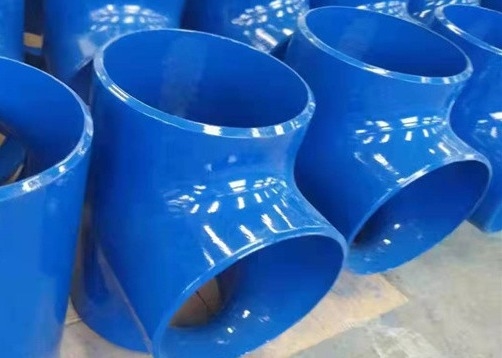 SCH20 Karbon Çelik Tee Düz DN50 3 4 Tee Fitting Konik Ucu